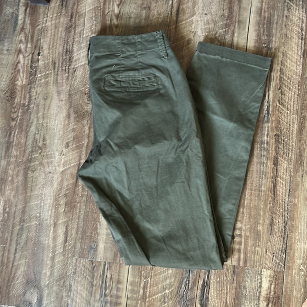 Lee Tailored Chino Slim Streight Leg - Olive Green Pants - Picture 3 of 6